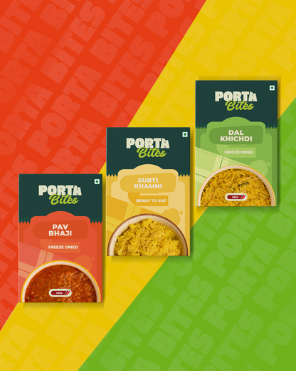 Comfort Meal - Pav Bhaji | Dal Khichdi | Surti Khamni (1 Pack Of Each)